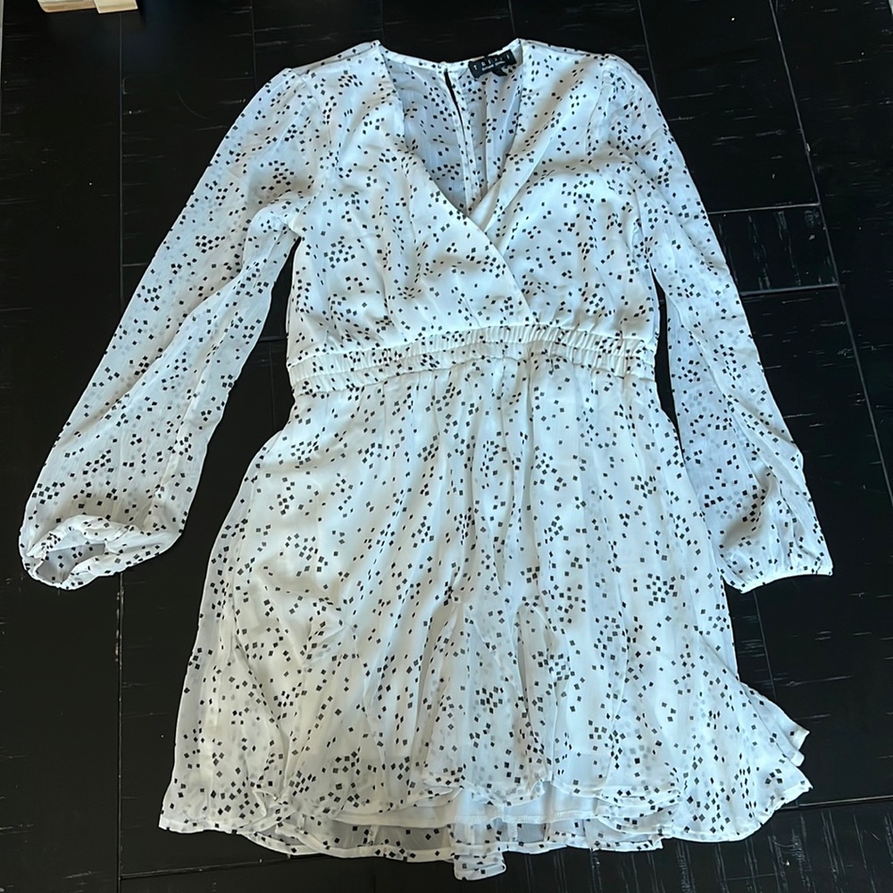 Sheer sleeve dress